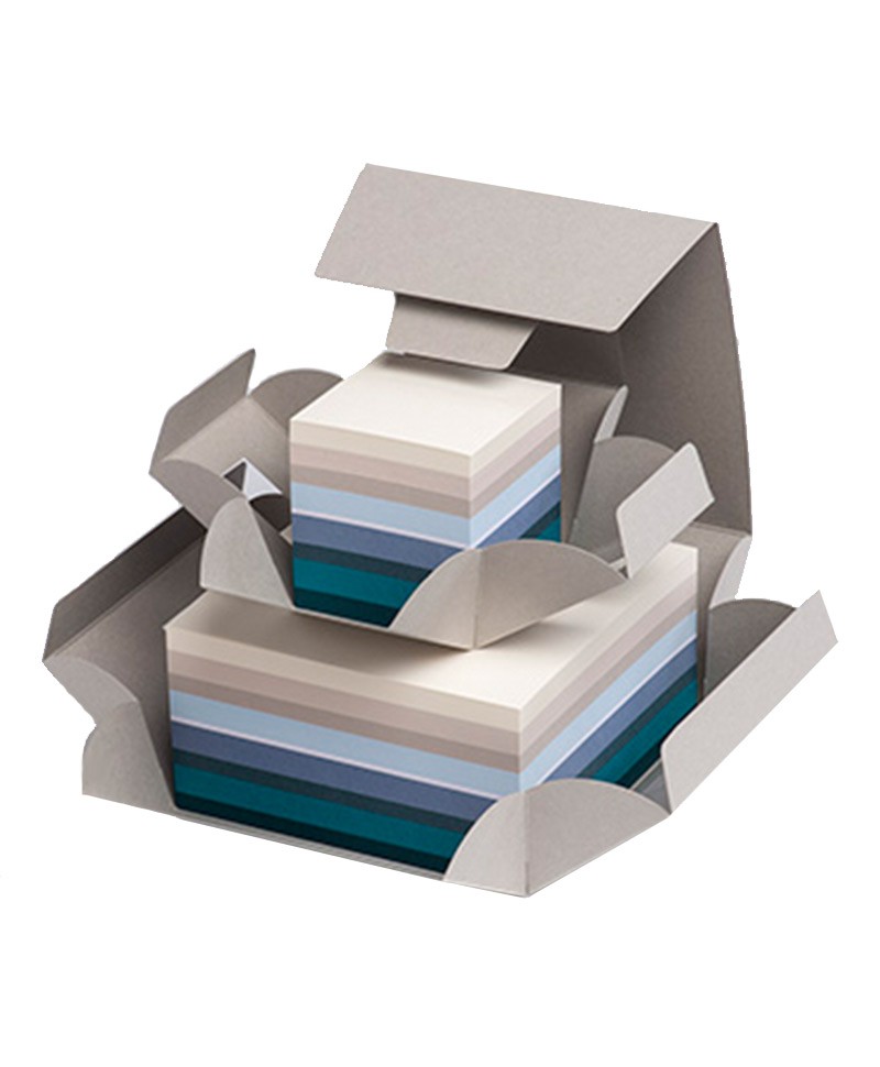 Hier sehen Sie: Notizblock Cube Stripes von GMUND Papier