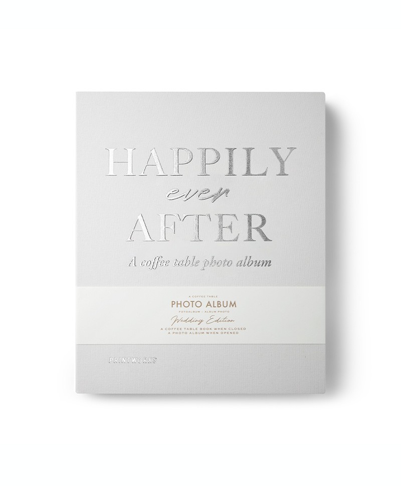 Coffee Table Fotoalbum - Happily Ever After in ivory