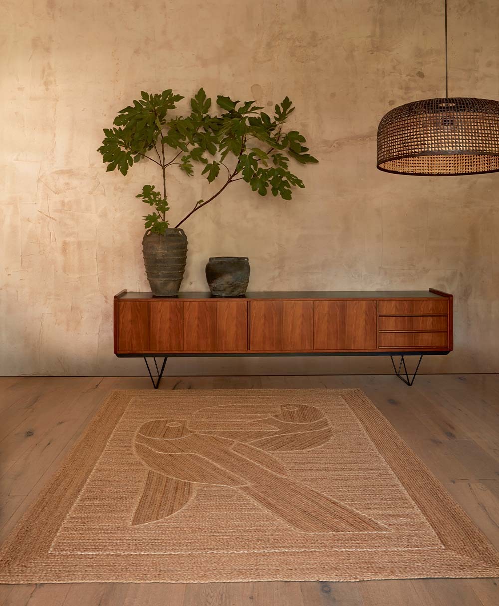 Hier abgebildet ein Moodbild von dem Teppich Diego et Frida von Èlitis - RAUM concept store,