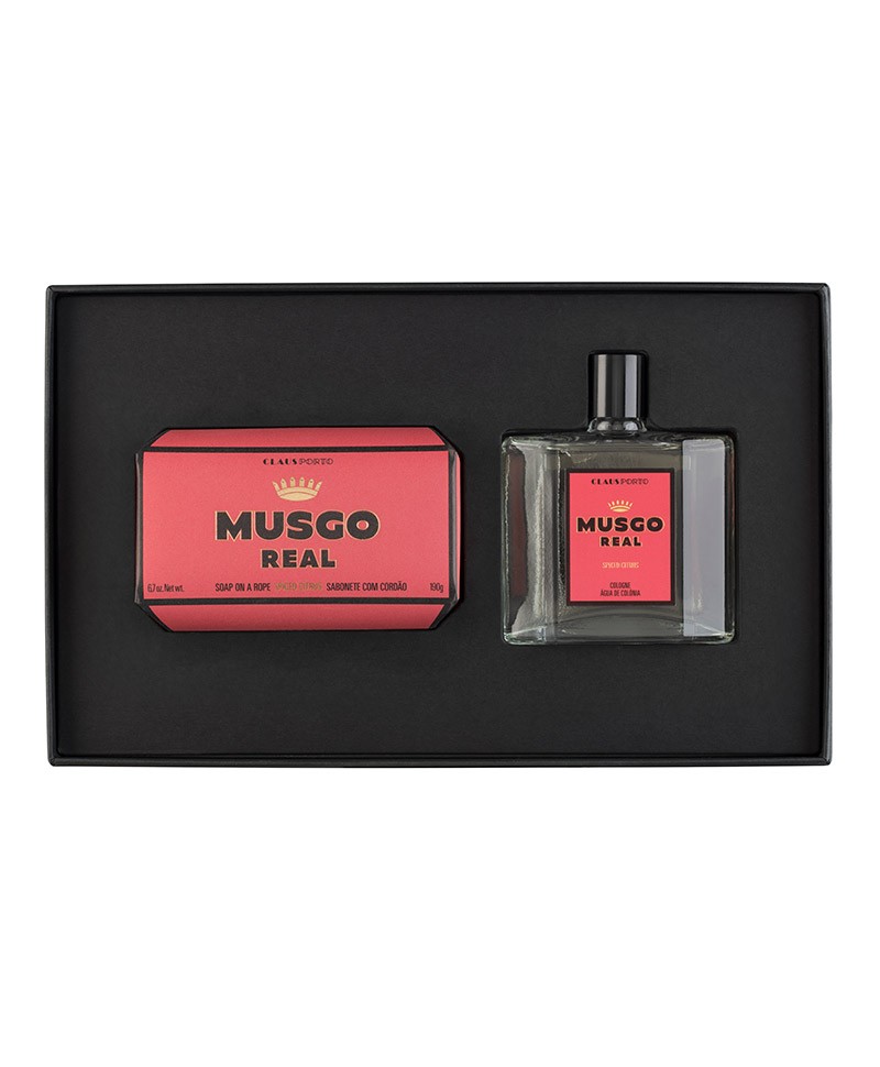Hier sehen Sie: Geschenkset Spiced Citrus Soap & Cologne - Musgo Real von Musgo Real