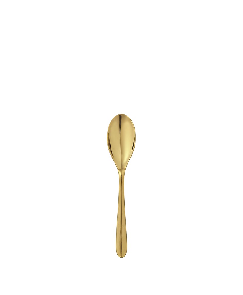 Hier abgebildet ist der L’Ame de Christofle Cutlery Tea Spoon in gold von Christofle – im Onlineshop RAUM concept store