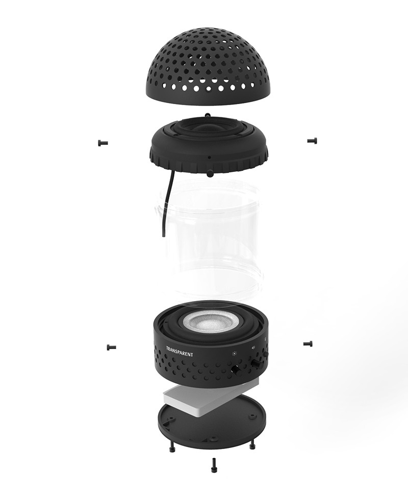 Das Produktfoto zeigt den Light Speaker von Transparent Sound im Onlineshop RAUM concept store 