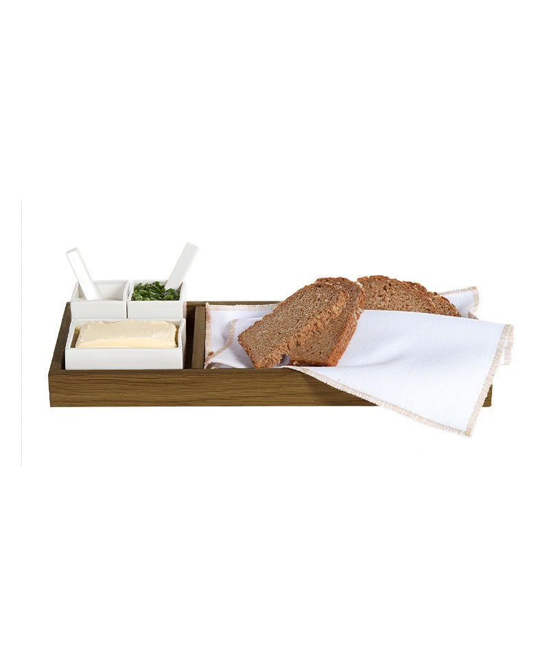 Hier sehen Sie das Brot, Butter und Salz Set von Raumgestalt und er Farbe dunkel – RAUM concept store