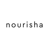 Hier sehen Sie ein Logo von Nourisha