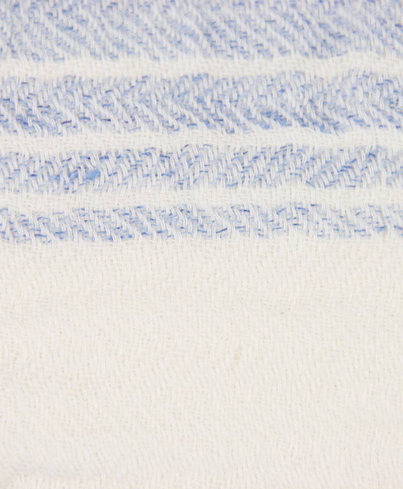Hier sehen Sie ein Bild von dem japanischen Handtuch Flax blue von Kenkawai - RAUM concept store