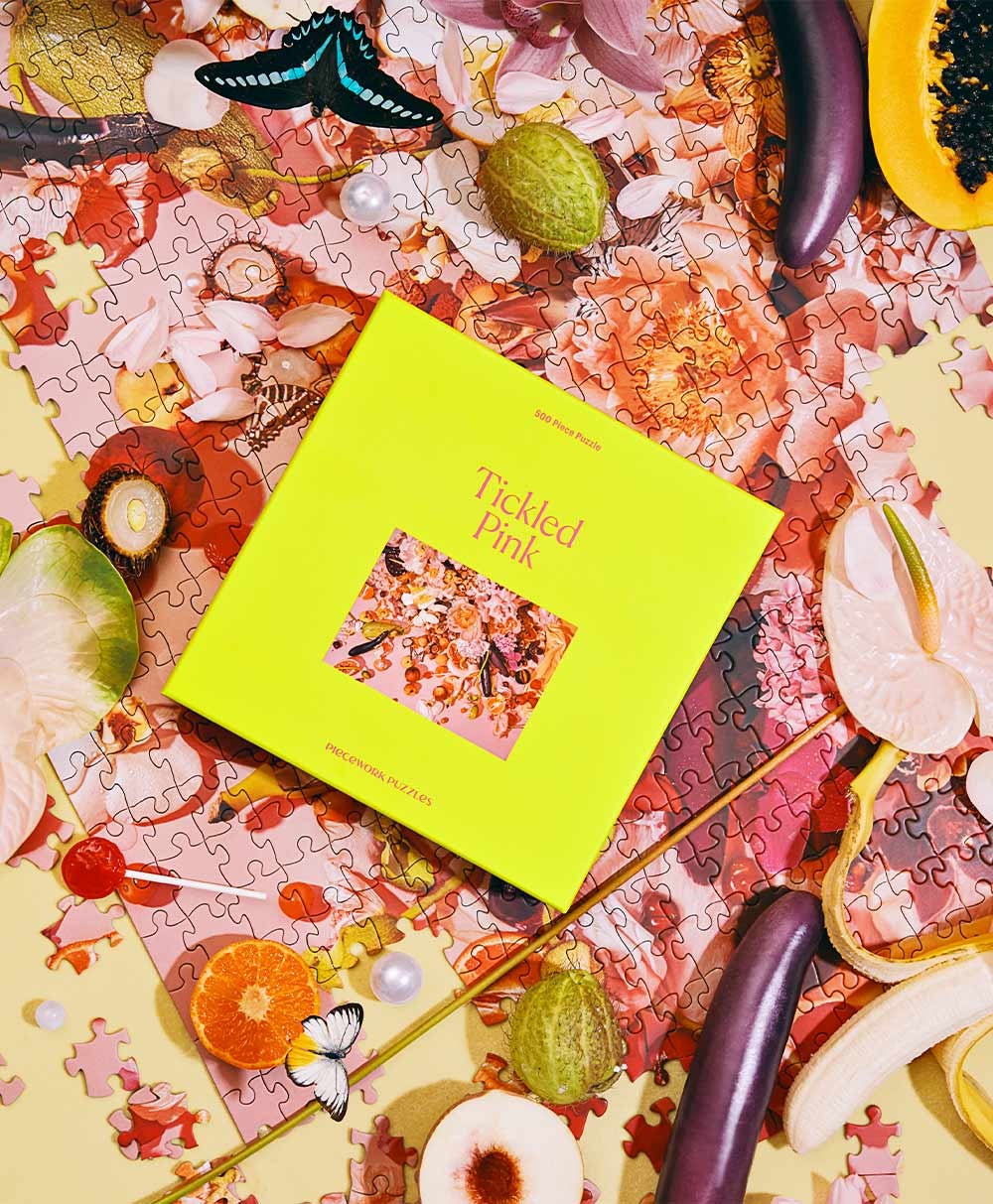 Moodbild des Puzzle Tickled Pink von Piecework im RAUM concept store 