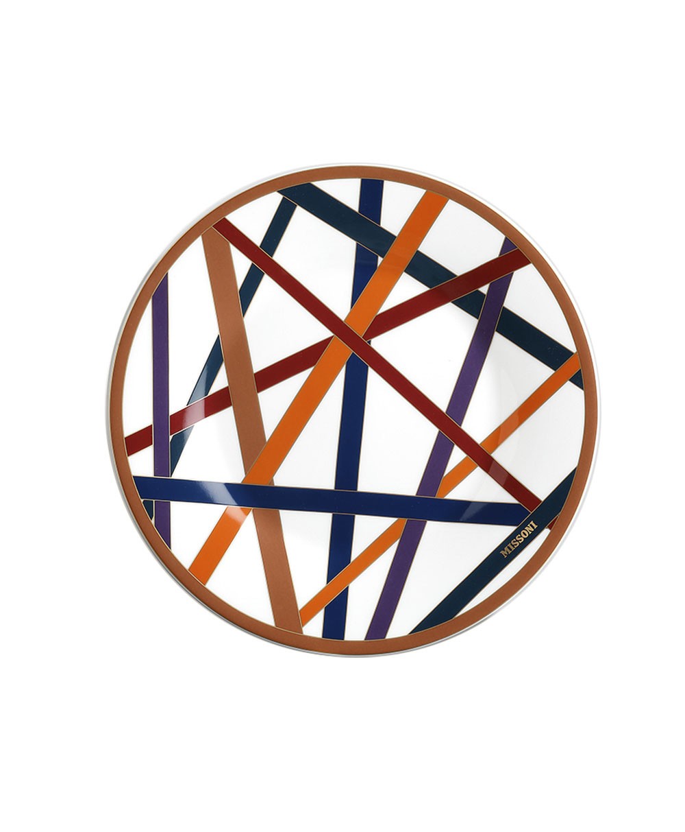 Hier abgebildet ein Teller der Serie Nastri Multicolor von Missoni - RAUM concept store