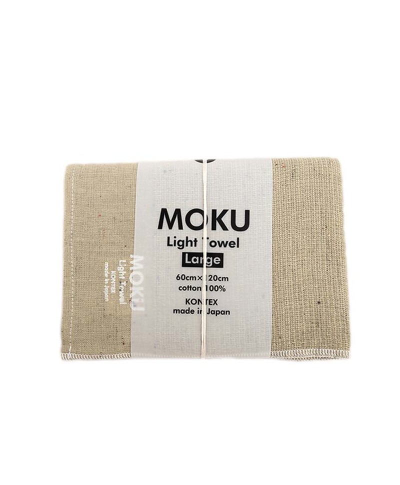 Hier abgebildet ist das Moku leichtes Baumwoll-Handtuch l in khaki von Kenkawai – im RAUM concept store