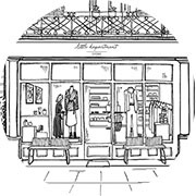 Zeichnung des little department stores