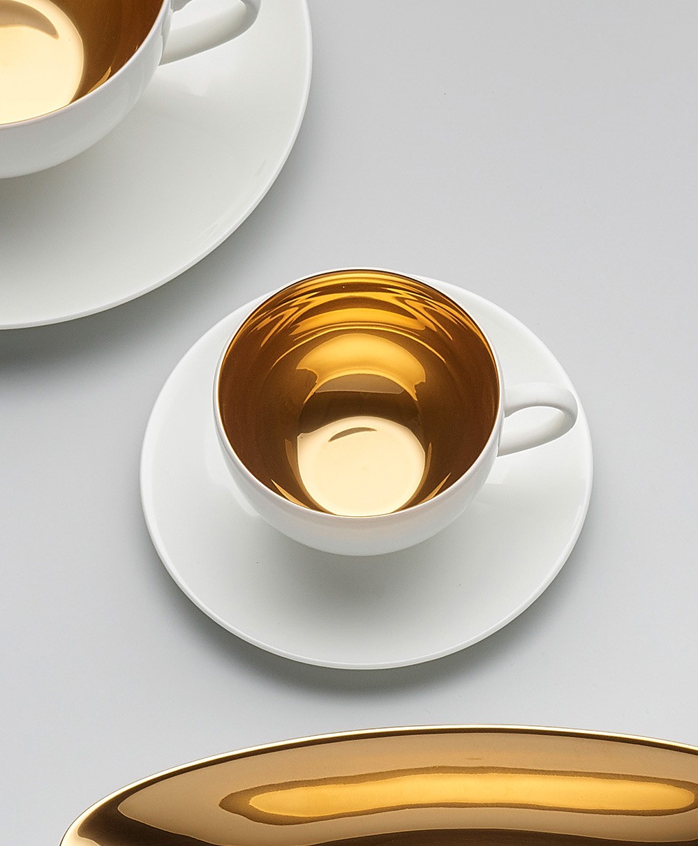 Produktbild der Tassen und Becher der Goldrausch Kollektion von Dibbern - RAUM concept store