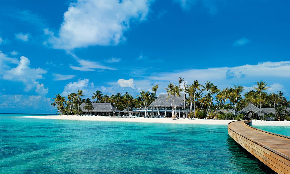 Strand einer Privatinsel auf den Malediven