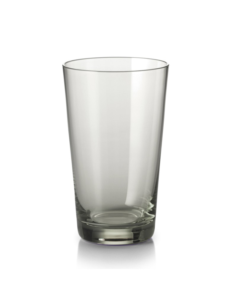 Hier abgebildet ist das Mundgeblasene Trinkglas Americano grau von Dibbern – im Onlineshop RAUM concept store