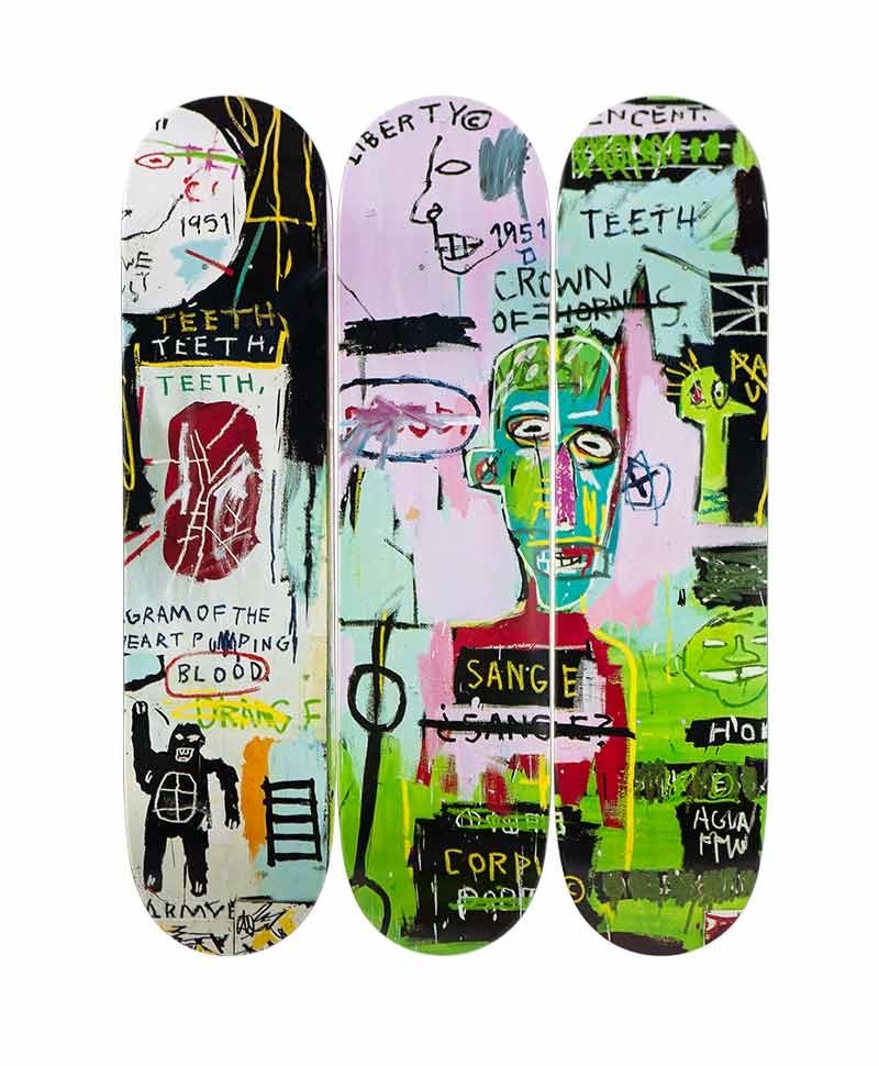 Produktbild des Skateboard Kunstobjekts von THE SKATEROOM