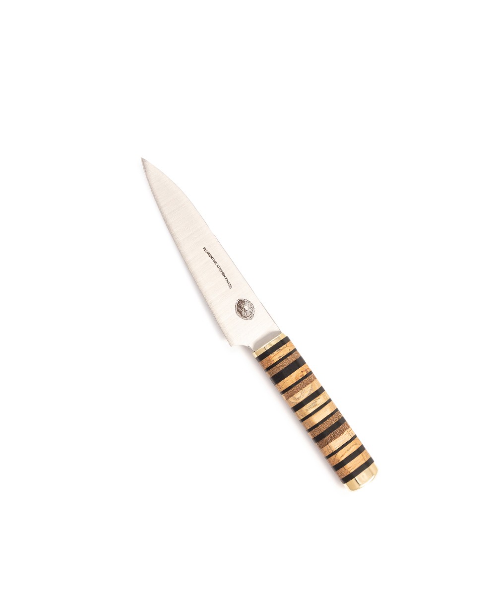 Produktbild des Kedma Paring Küchenmesser in wood & black von Florentine Kitchen Knives im RAUM concept store 