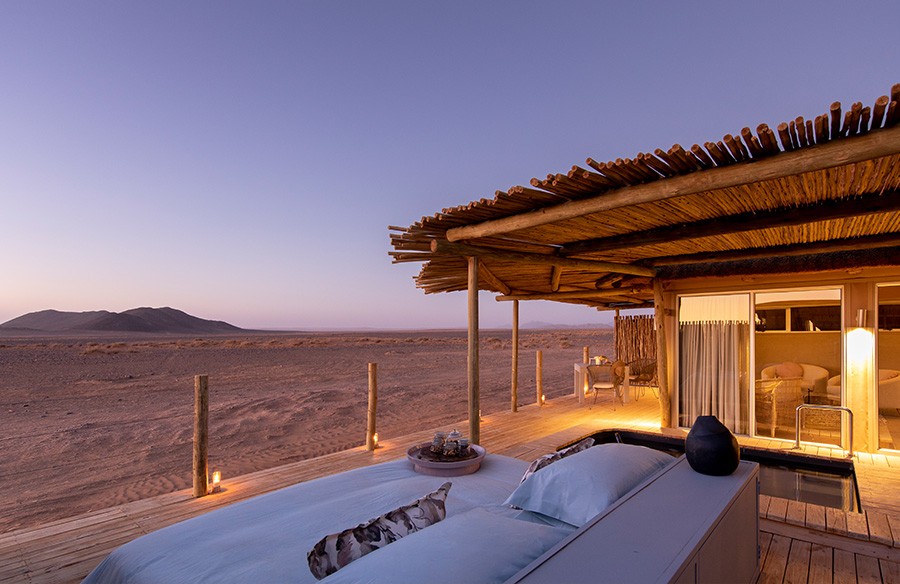 Resort mit Blick auf die Wüste