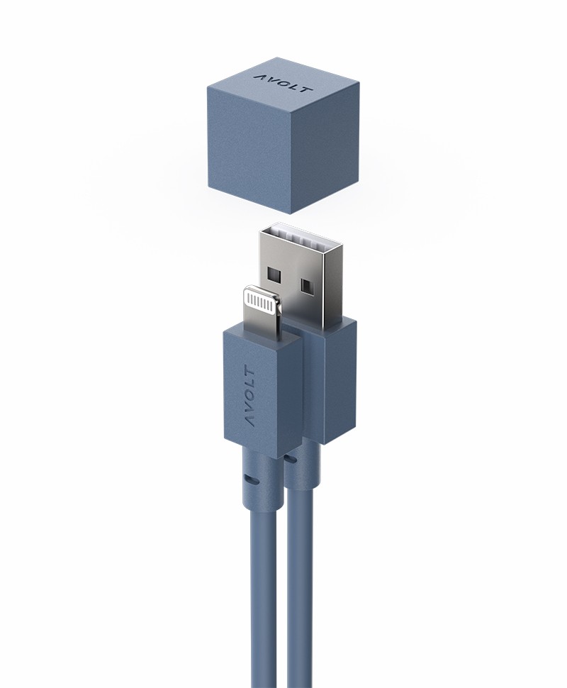 Hier abgebildet ist ein Cable 1 von Avolt in ocean blue – im Onlineshop RAUM concept store
