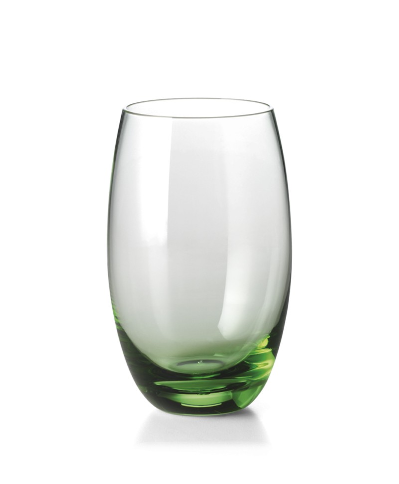 Hier abgebildet ist das Mundgeblasenes Trinkglas Solid Color 0,40L grün von Dibbern – im Onlineshop RAUM concept store