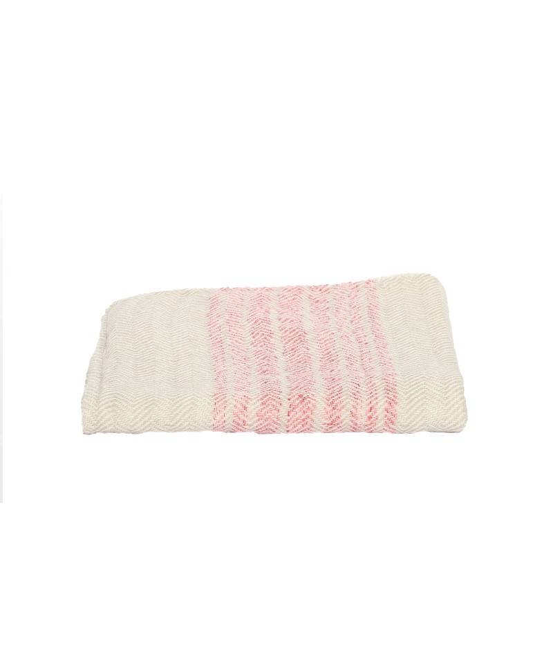 Hier abgebildet ist das Japanische Handtuch-Flax in pink von Kenkawai – im RAUM concept store