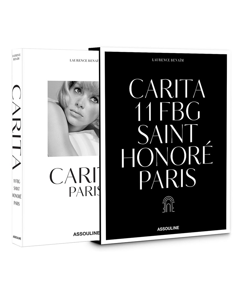 Hier abgebildet ist die Seitenansicht des Bildbandes Carita: 11 FBG Saint Honore Paris von Assouline – im Onlineshop RAUM concept store