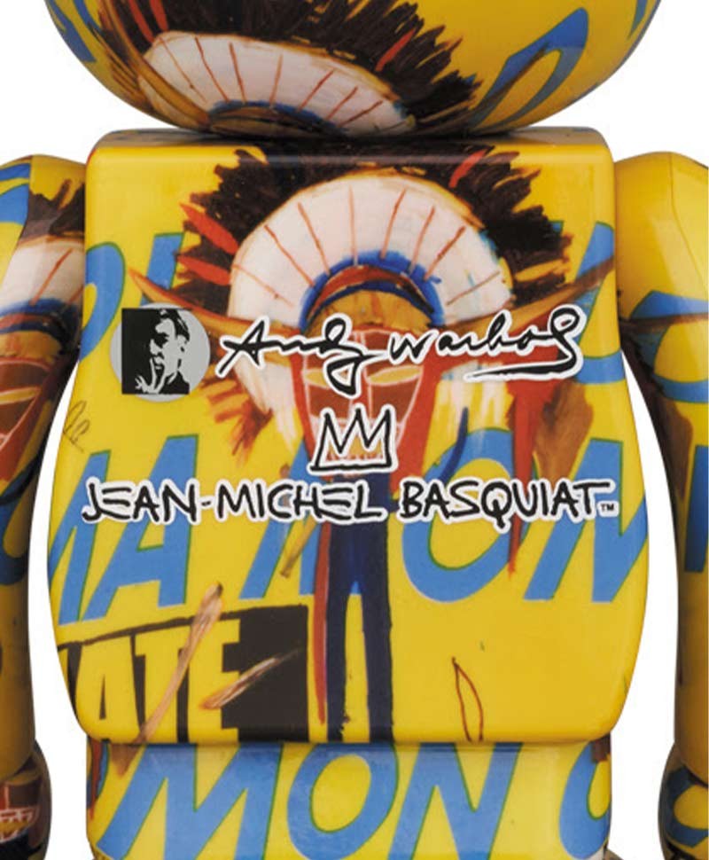 Hier sehen Sie: Bearbrick Andy Warhol x Jean-Michel Basquiat #3%byManufacturer%
