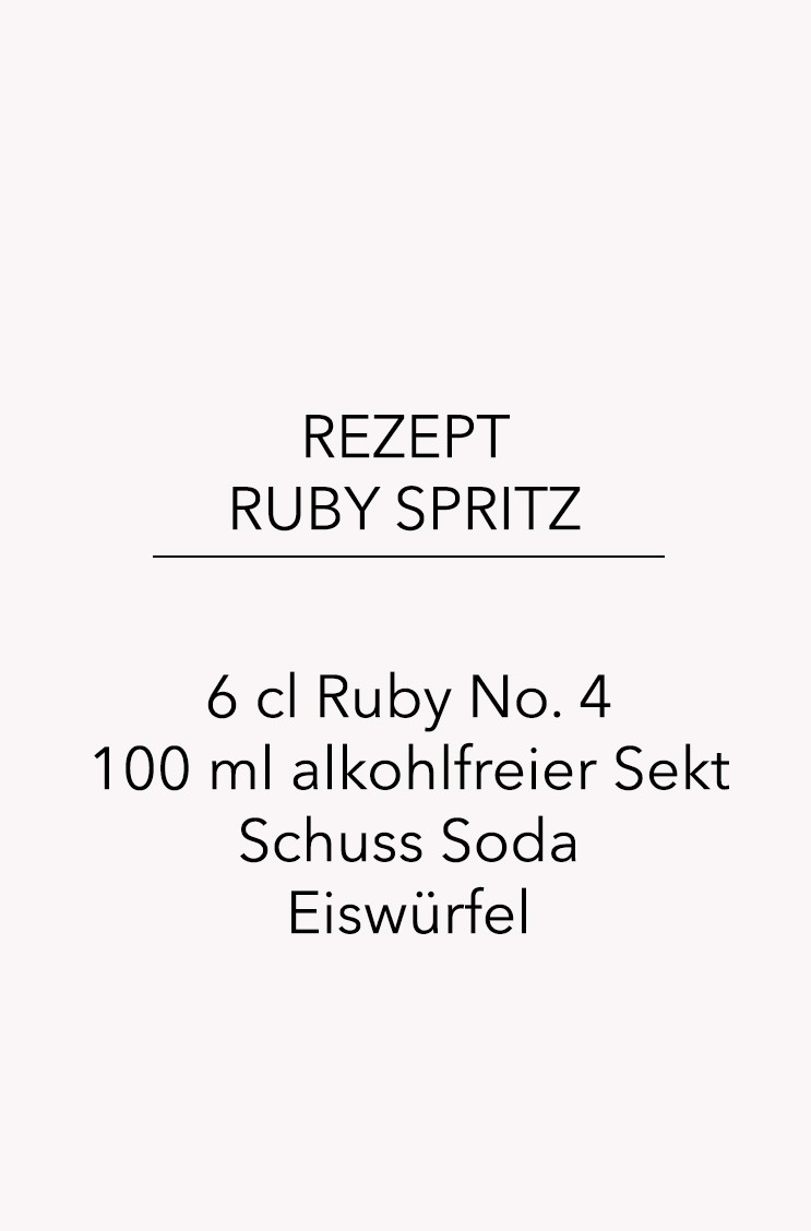 Hier sehen Sie eine Rezeptidee für den Laori Drink No. 4 Ruby