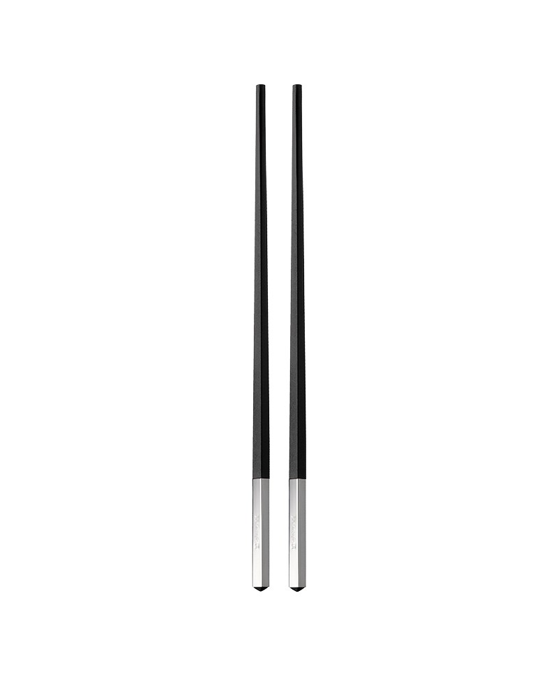 Hier abgebildet sind die Uni Chinese Chopsticks in schwarz von Christofle – im Onlineshop RAUM concept store
