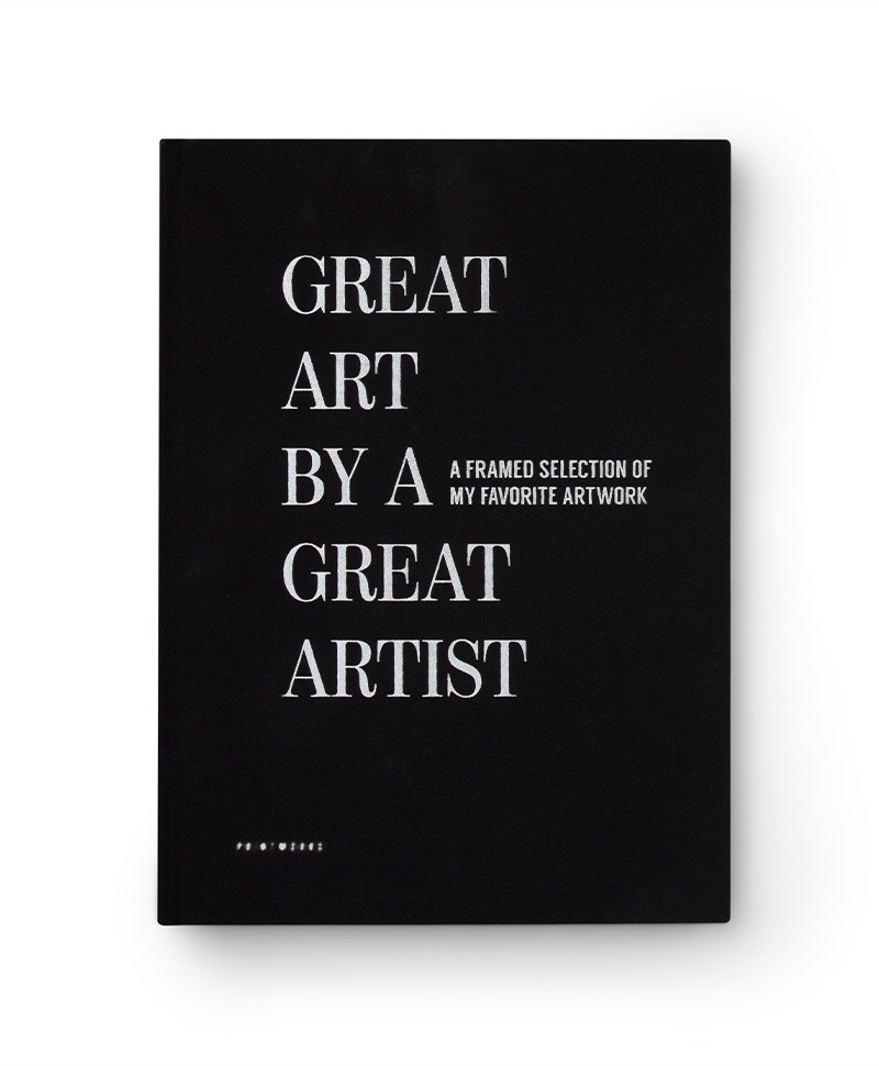 Hier sehen Sie ein Produktfoto vom GREAT ART by a great artist - Sammelalbum für Kunst in schwarz von Printworks