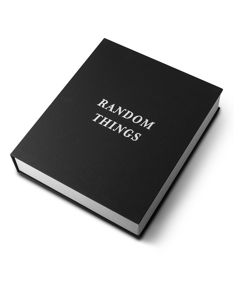 Hier sehen Sie ein Foto der Aufbewahrungsbox "Random Things" black von Printworks