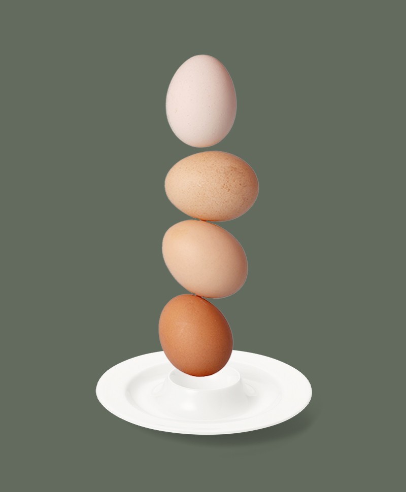 Hier sehen Sie ein Moodbild des Eierbecher aus Fine Bone China aus der Classic Kollektion von Dibbern