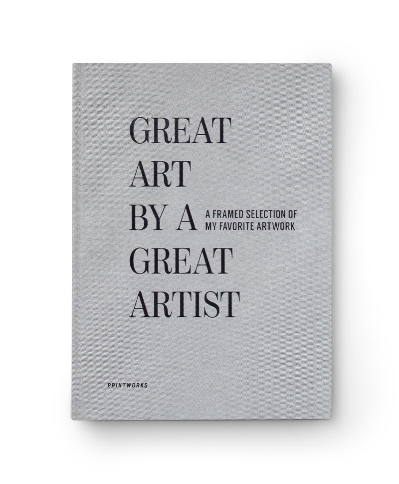 Hier sehen Sie ein Produktfoto vom GREAT ART by a great artist - Sammelalbum für Kunst in grau von Printworks