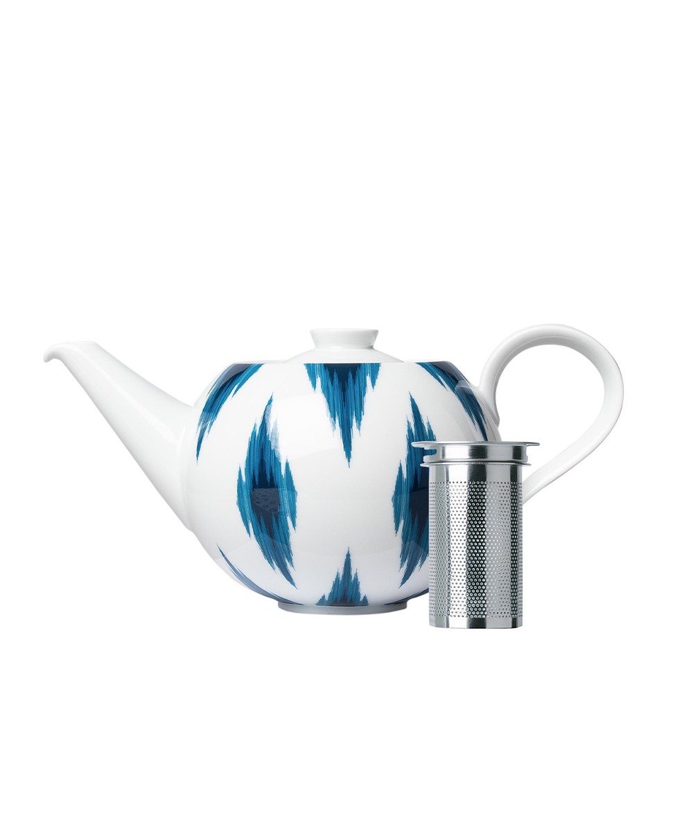 Produktbild, das die Teekanne mit Edelstahlsieb der Paraiso-Serie von Sieger by Fürstenberg zeigt