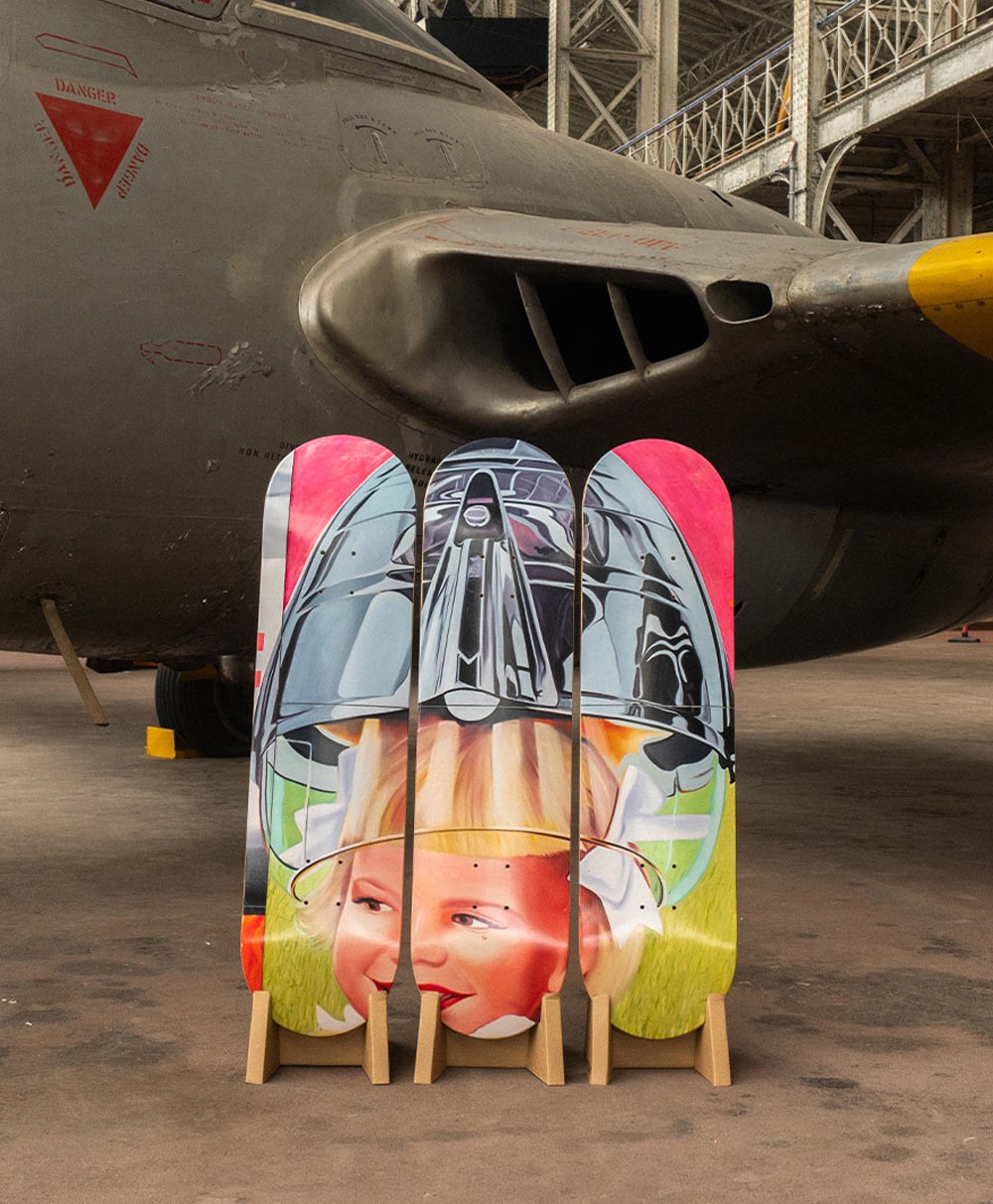 Moodbild "F-111 Triptych Girl" designed by James Rosenquist von The Skateroom im RAUM Conceptstore