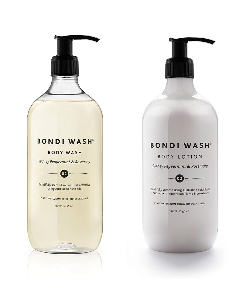 Hier abgebildet ist das Body Duo Sydney Peppermint & Rosemary von Bondi Wash – im Onlineshop RUAM concept store