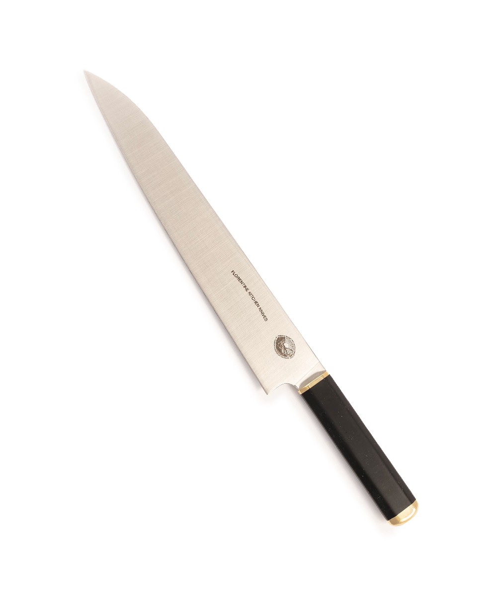 Produktbild des Kedma Sujihiki Schneidemesser in black von Florentine Kitchen Knives im RAUM concept store 