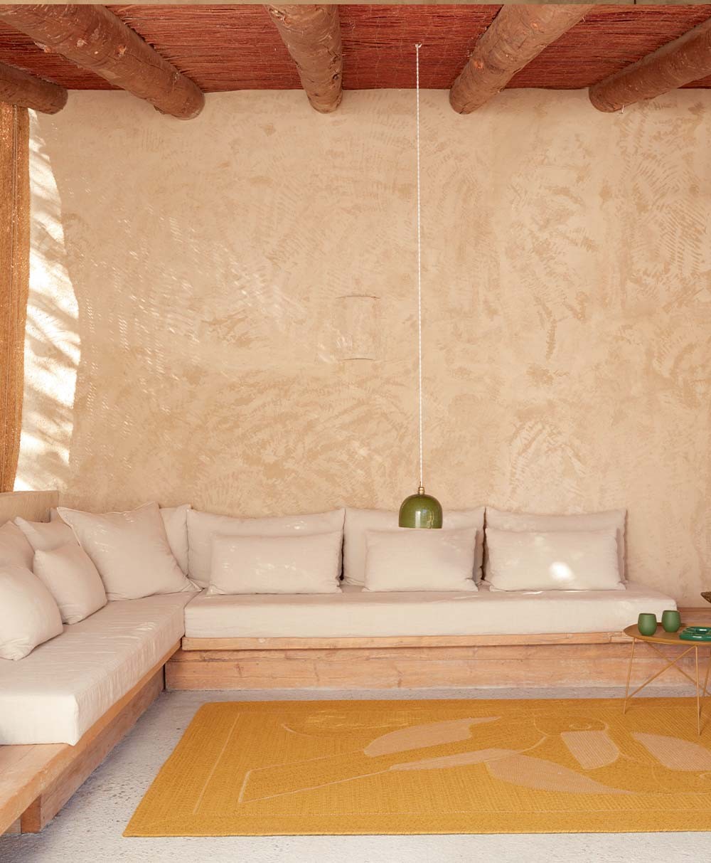 Hier abgebildet ein Moodbild von dem Teppich Diego et Frida von Èlitis - RAUM concept store