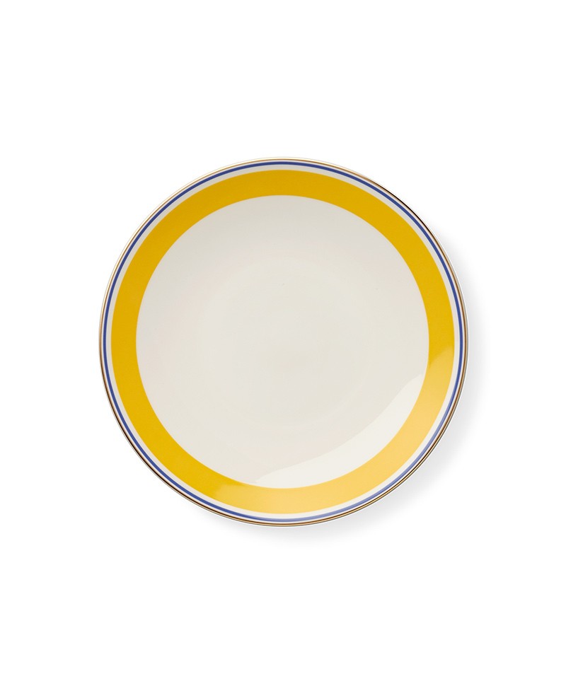 Hier abgebildet ist der Capri Teller Ø24 gelb von Dibbern – im Onlineshop RAUM concept store