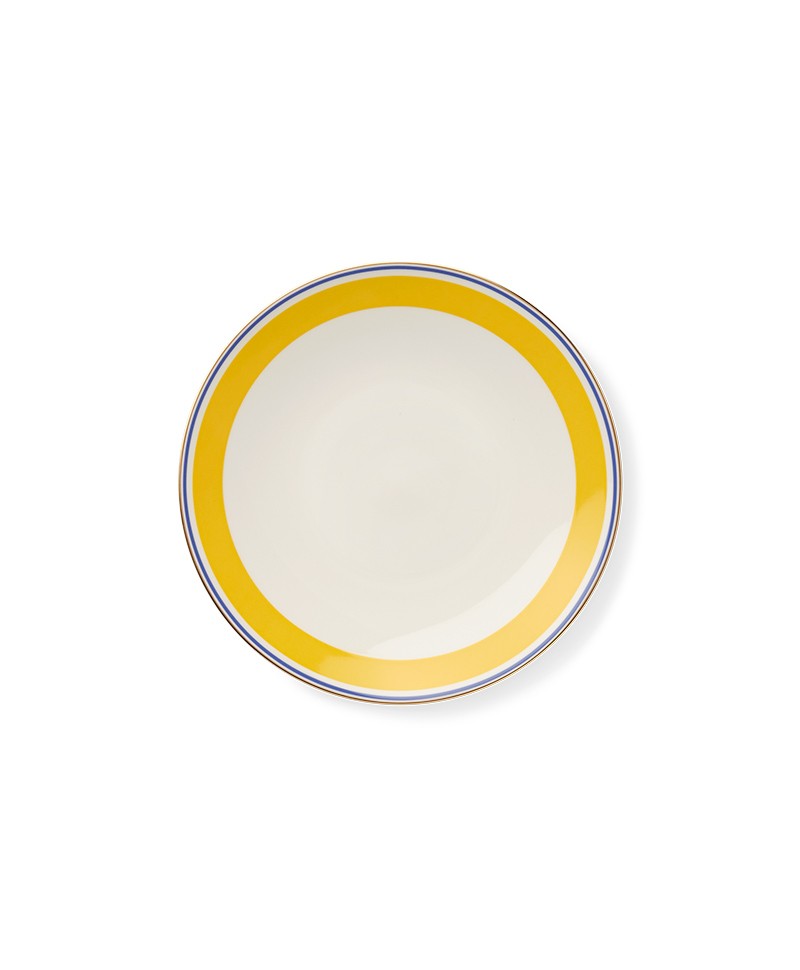 Hier abgebildet ist der Capri Teller Ø17 gelb von Dibbern – im Onlineshop RAUM concept store