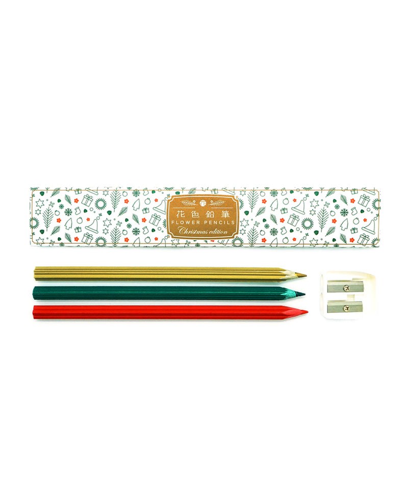 Hier sehen Sie: Buntstifte Set Flower Pencils Christmas Edition 