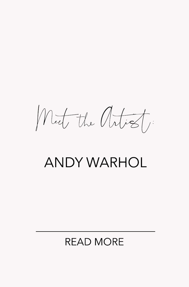 Hier kommen Sie zu einem Blogbeitrag über den Künstler Andy Warhol - RAUM concept store