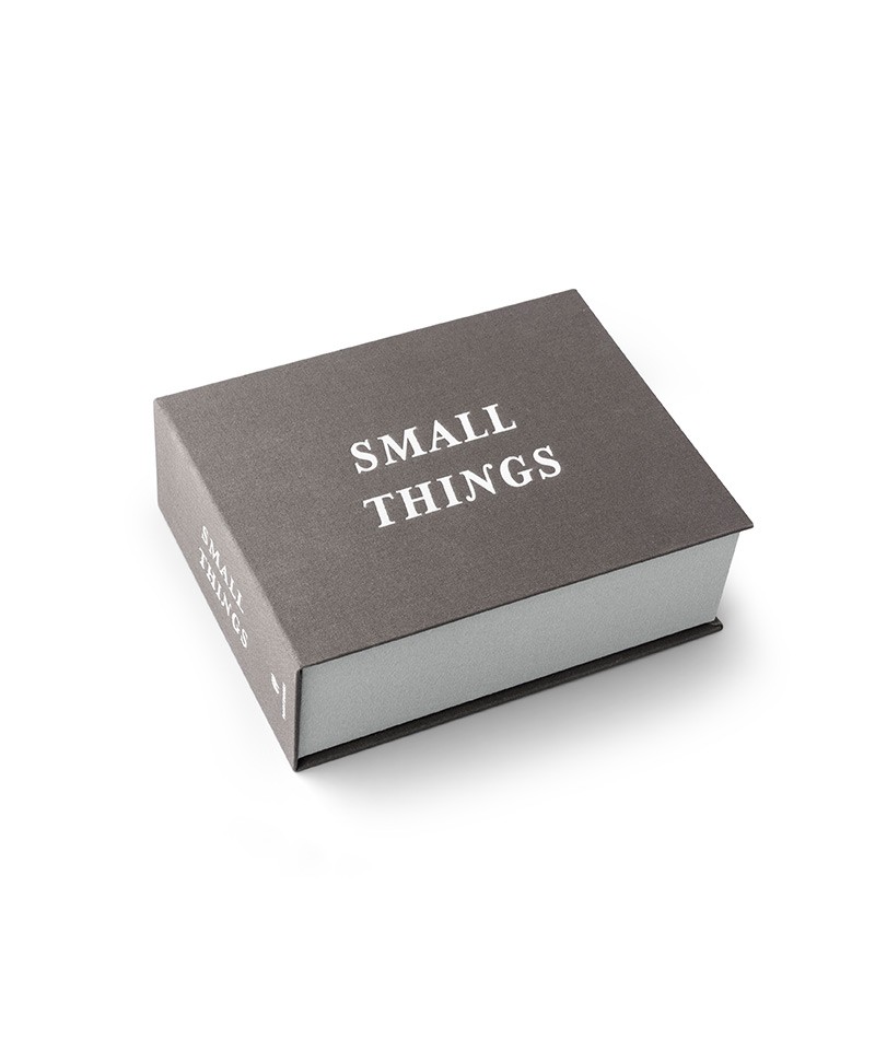 Hier sehen Sie ein Foto der Aufbewahrungsbox Small Things von Printworks in grau
