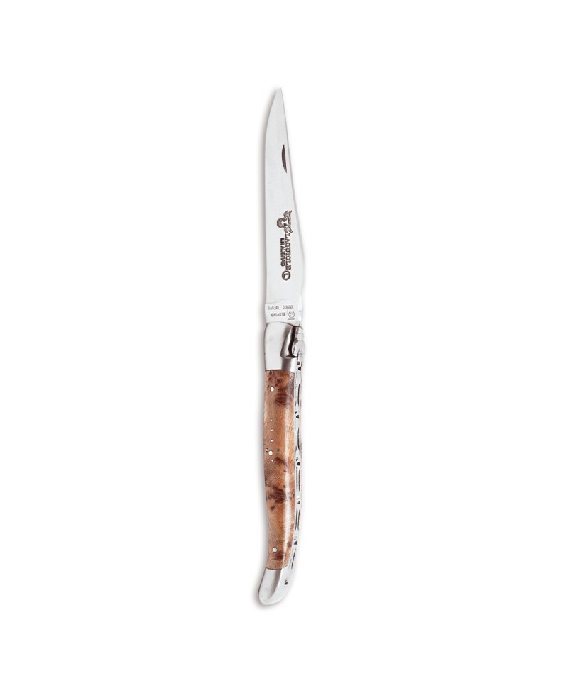 Hier abgebildet ist das Faltbare Taschenmesser Wacholder von Laguiole en Aubrac – im Onlineshop RAUM concept store