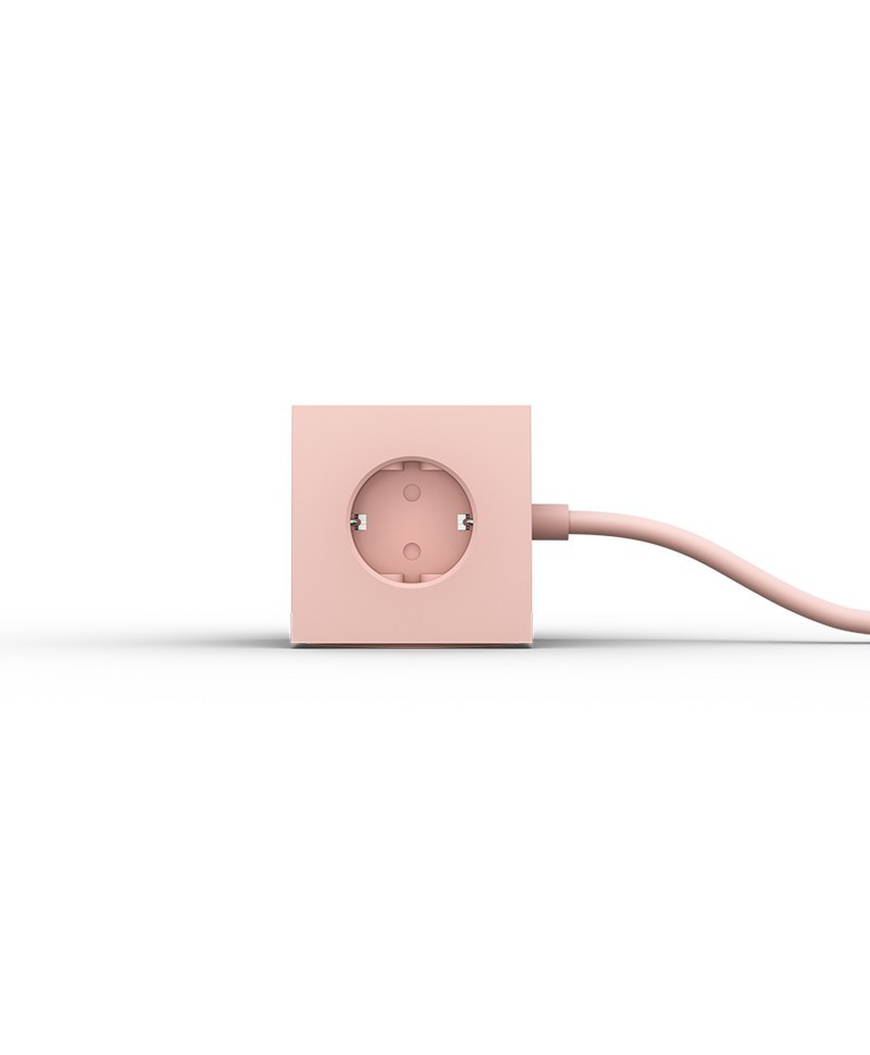 Hier abgebildet ist ein Praktischer Power Extender Square 1 von Avolt in Old Pink (limited Edition) – im Onlineshop RAUM concept store
