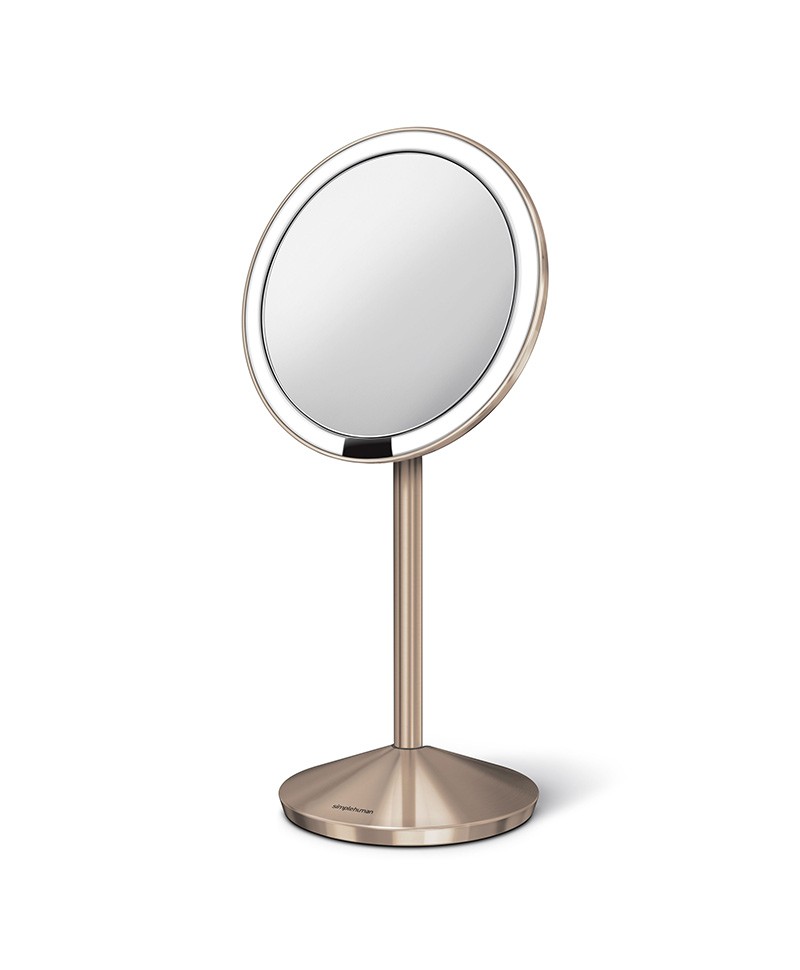 Produktbild des Badspiegels Sensor mini von simplehuman von der Seite