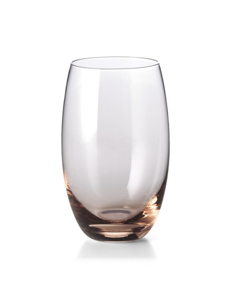 Hier abgebildet ist das Mundgeblasenes Trinkglas Solid Color 0,40L rose von Dibbern – im Onlineshop RAUM concept store