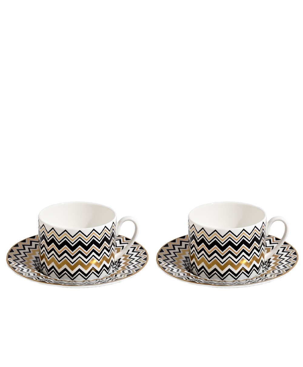 Produktbild der Tee Tasse Zig Zag in der Farbe Gold von Missoni - RAUM concept store