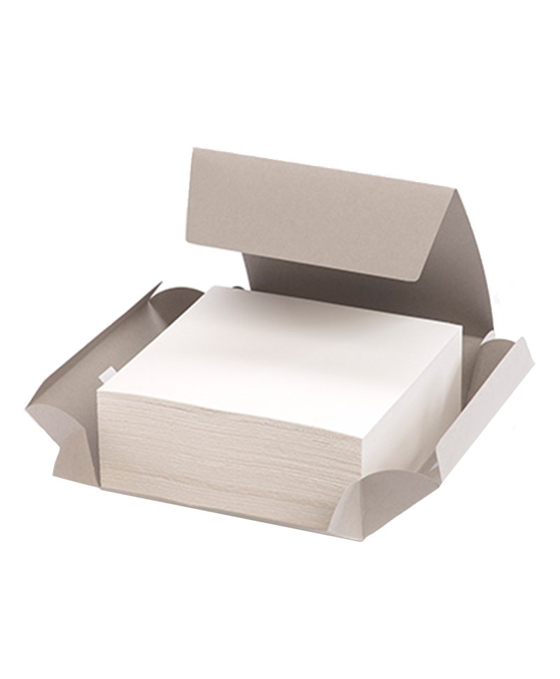 Hier sehen Sie: Notizblock Cube mit echtem Büttenrand von GMUND Papier