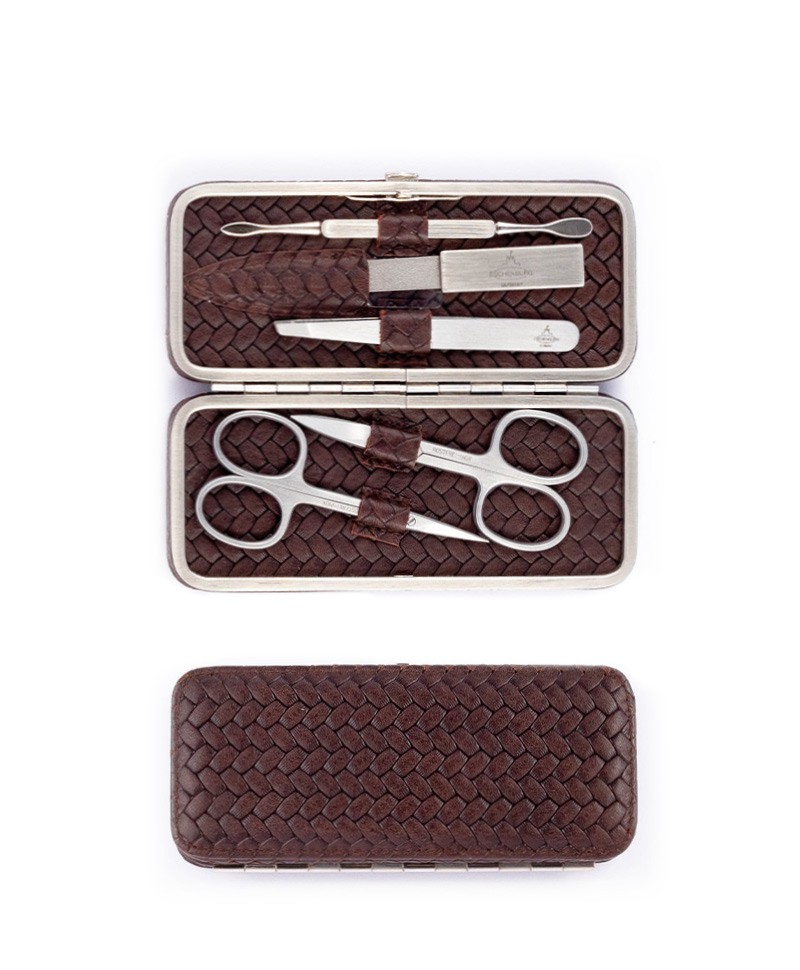 Woven Manicure Frame M - manicure case woven leather 
