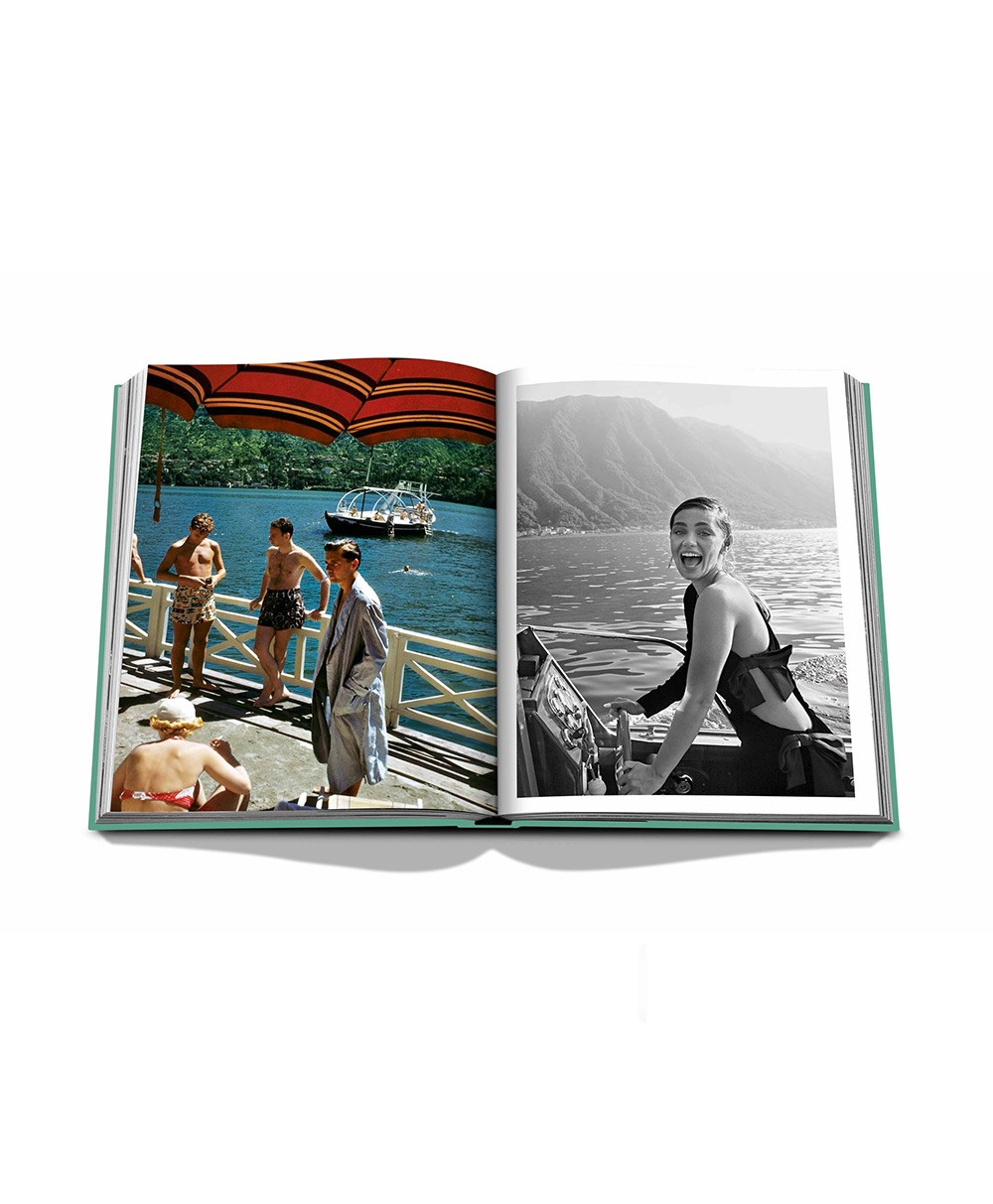 Aufgeschlagene Seite des Coffee Table Books „Lake Como Idyll“ von Assouline im RAUM concept store 