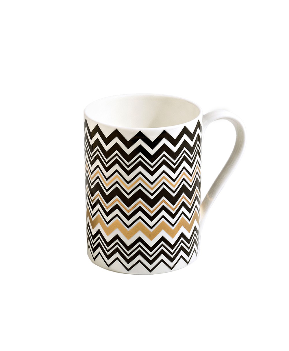 Produktbild der Kaffee Tasse Zig Zag in der Farbe Gold von Missoni - RAUM concept store