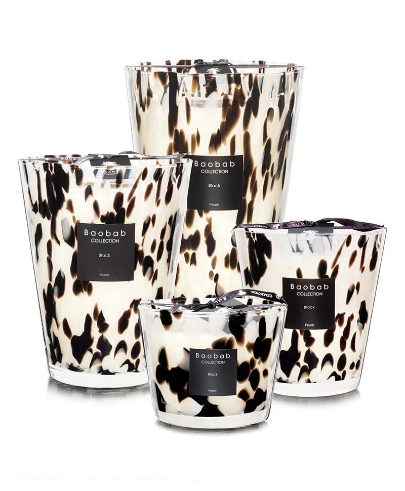 Baobab Scented Candle Black Pearls 